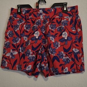 NWT J. Crew Boardwalk Pull-On Floral Shorts Linen Cotton Blend Women's SZ 6